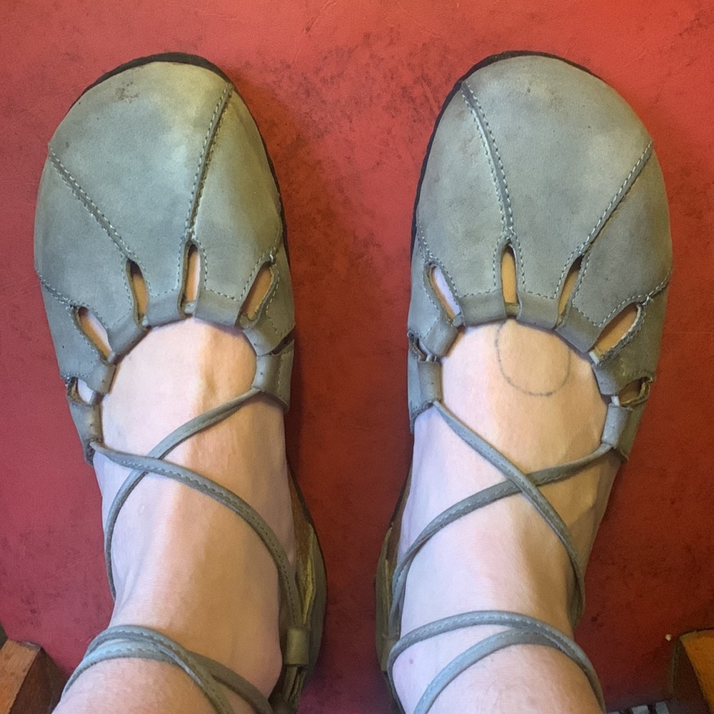 Haflinger size 40 women’s gray leather “clogs”